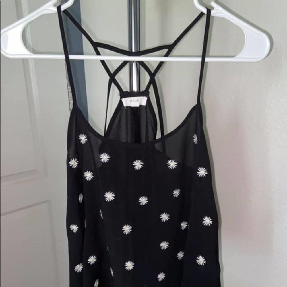 Flower Spaghetti Strap Top Blouse